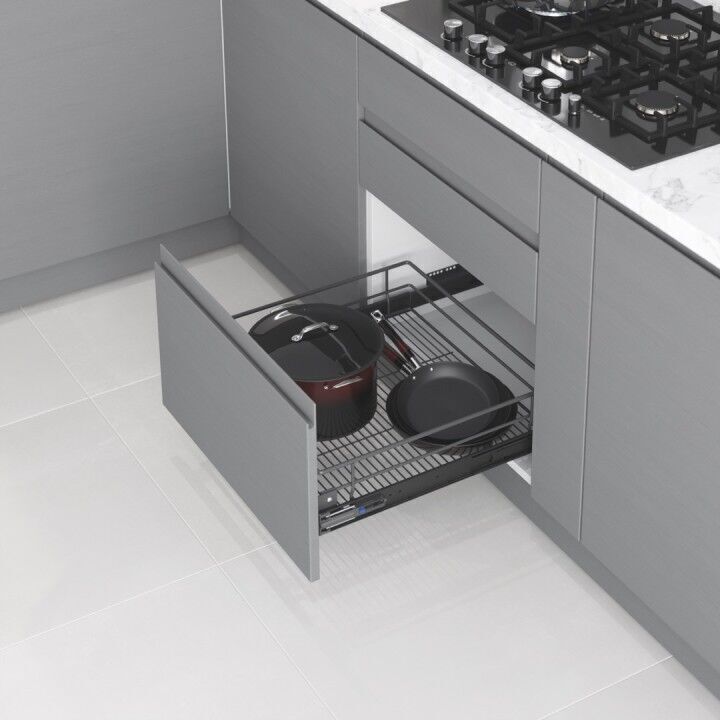 Kapağa Monte Teleskopik Raylı Çekmece 550 mm