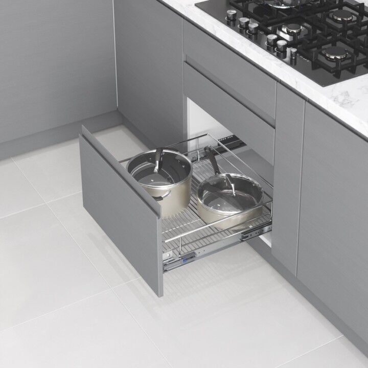 Kapağa Monte Teleskopik Raylı Çekmece 550 mm