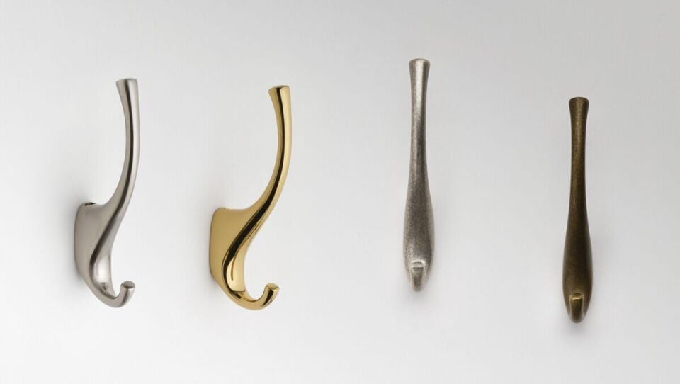 System 20 mm Saten Renk Portmanto Askılığı (AS2080 0020 NB)