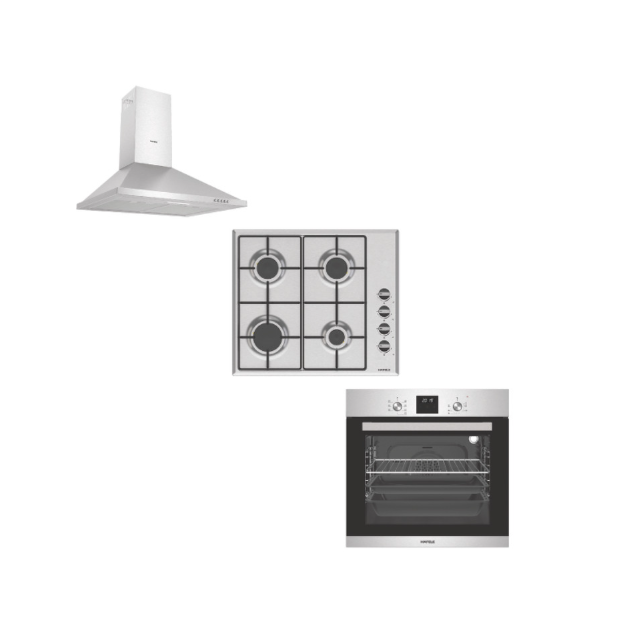 Ankastre Set, SET 3 Fırın Ocak Davlumbaz Seti