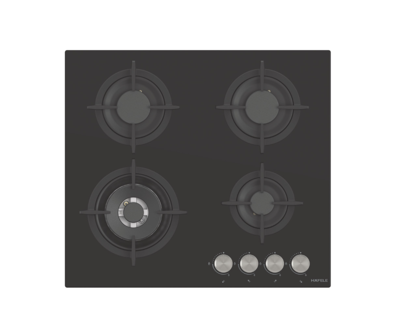 Ankastre Ocak, ORION II, 60 cm, Cam, 4 Gözlü, Gazlı, Döküm Izgaralı