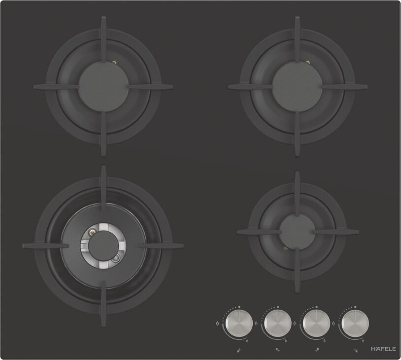 Ankastre Ocak, ORION II, 60 cm, Cam, 4 Gözlü, Gazlı, Döküm Izgaralı