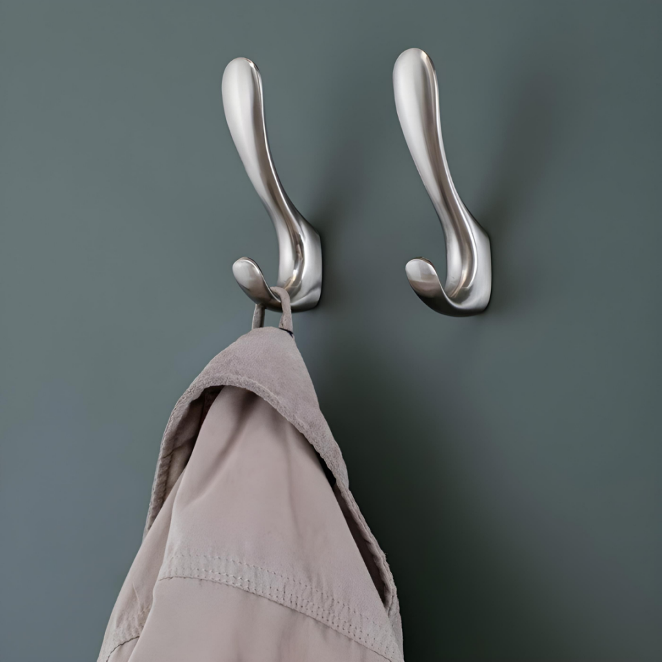 System 58 mm Saten Renk Portmanto Askılığı (AS2040 0058 NB)