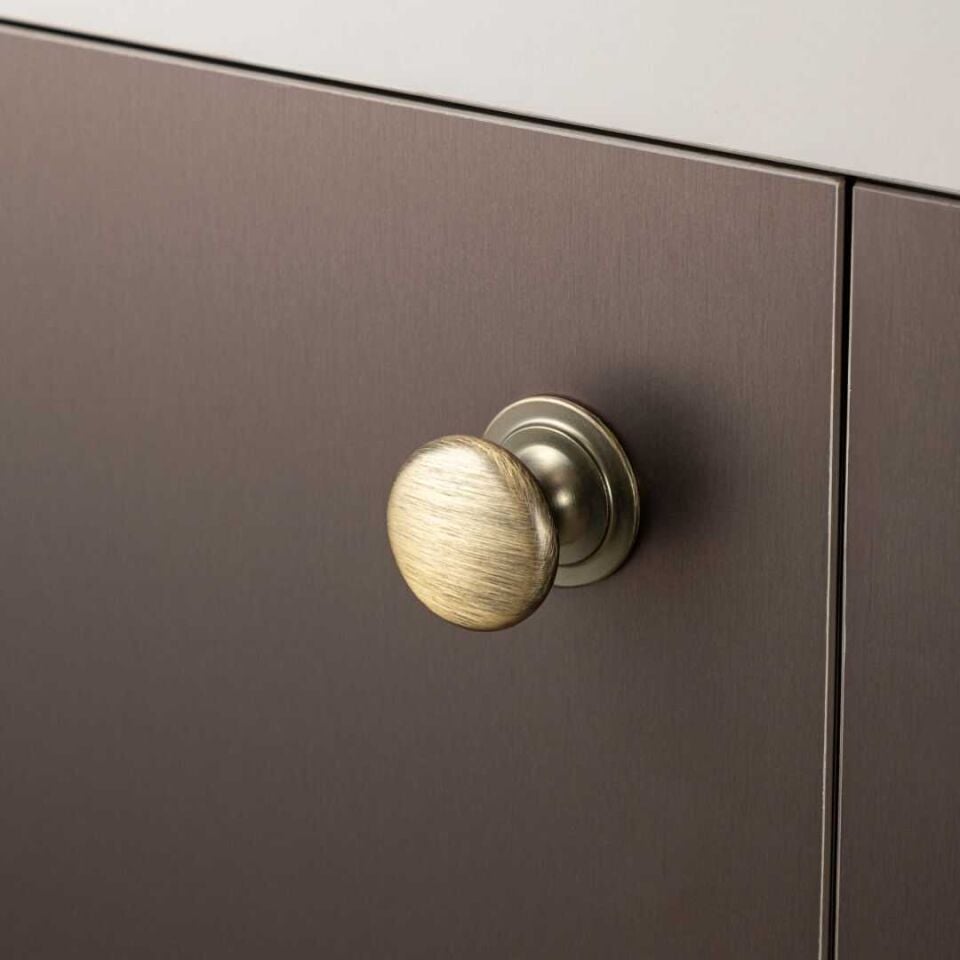 System 32 mm Antik Renk Düğme Kulp (SY1959 0032 ABM)