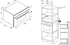 Mikrodalga Fırın, MAXIMA, 60 cm, Kompakt Izgara ve Pişirme Fonksiyonlu, 34 Litre