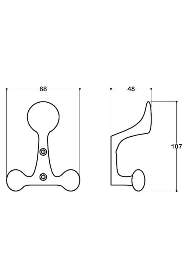 System 88 mm Gold Renk Portmanto Askılığı (AS2030 0088 GL)
