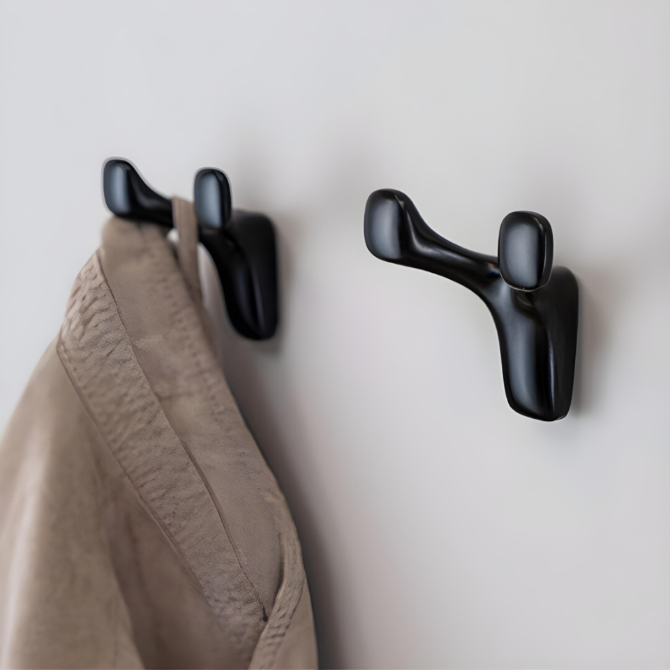 System 80 mm Siyah Renk Portmanto Askılığı (AS2005 0080 AL6)