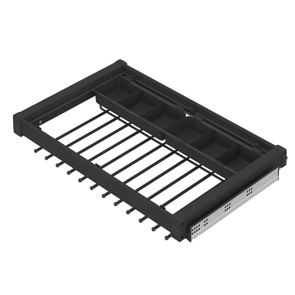 Gizli Raylı Alüminyum Fonksiyonel Pantolonluk 700 mm