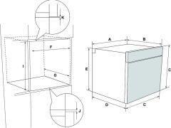 Ankastre Fırın, HÄFELE GOURMET, 60 cm, 9 Programlı, 78 Litre