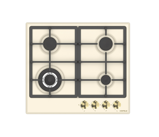 Ankastre Ocak, VINTAGE, 60 cm, Metal, 4 Gözlü, Gazlı, Döküm Izgaralı