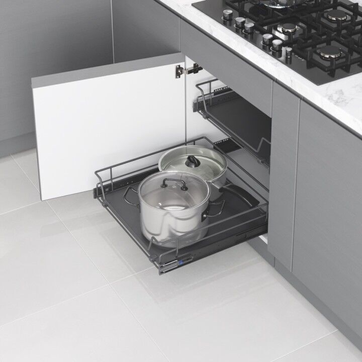 Ahşap Tablalı Bağımsız Teleskopik Raylı Çekmece 450 mm