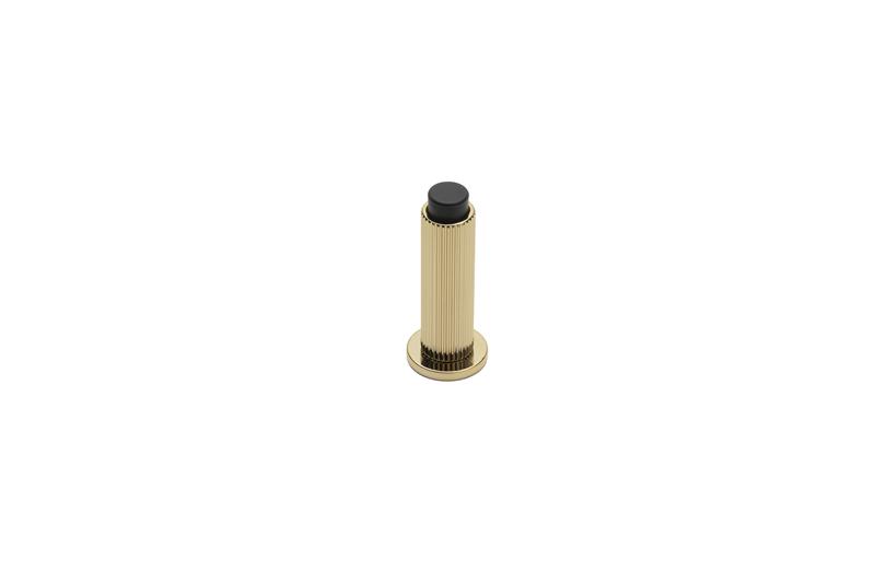 System 1018 Duvara Monte Kapı Stoperi Vidalı 32 mm Gold - Siyah (DS1018 0032 GL-GL-P6)
