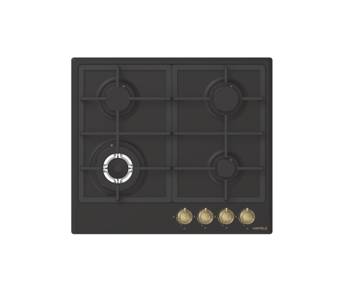 Ankastre Ocak, VINTAGE, 60 cm, Metal, 4 Gözlü, Gazlı, Döküm Izgaralı