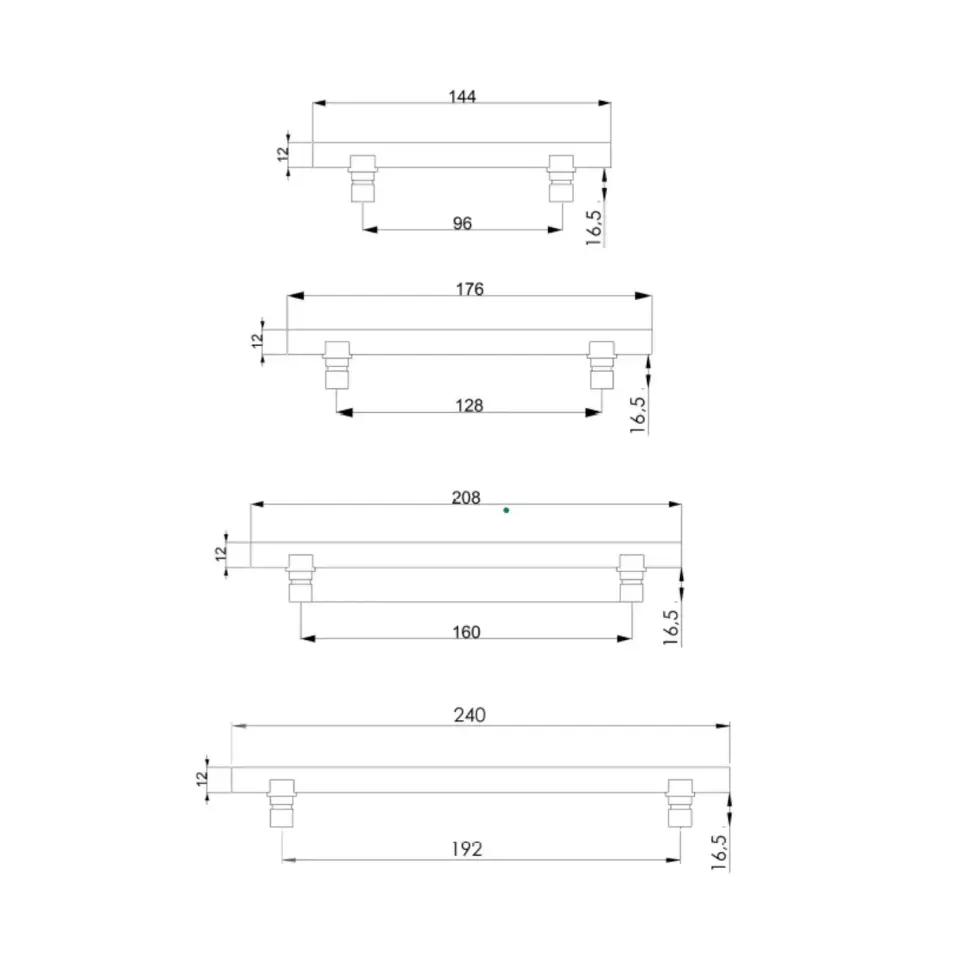 Vista D’oro Modern Mimoza Çekmece Kulp Saten Altın
