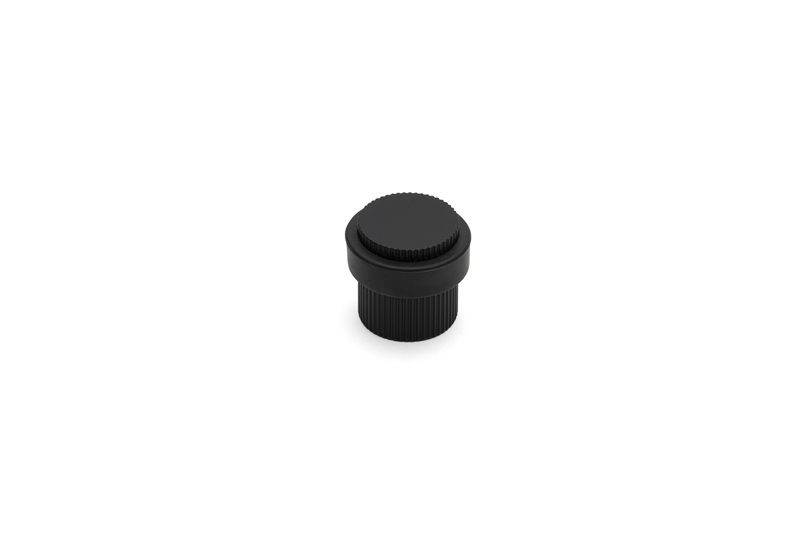 System 1016 Kapı Stoperi Yapışkanlı/Vidalı 38 mm Siyah (DS1016 0038 AL6-P6)