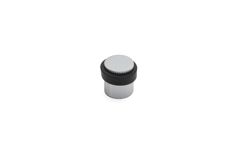 System 1016 Kapı Stoperi Yapışkanlı/Vidalı 38 mm Krom - Siyah (DS1016 0038 CR-P6)