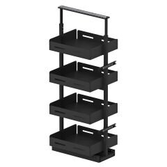 Unique Box Gizli Raylı Frenli Kiler 1250-1400 mm | 300 mm Kapak Uyumlu