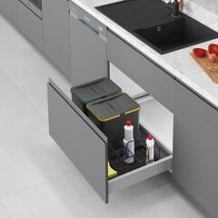 Çekmece İçi Çöp Kovası Taşınabilir Sepetli (Manuel)