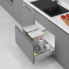 Çekmece İçi Çöp Kovası Taşınabilir Sepetli (Manuel)