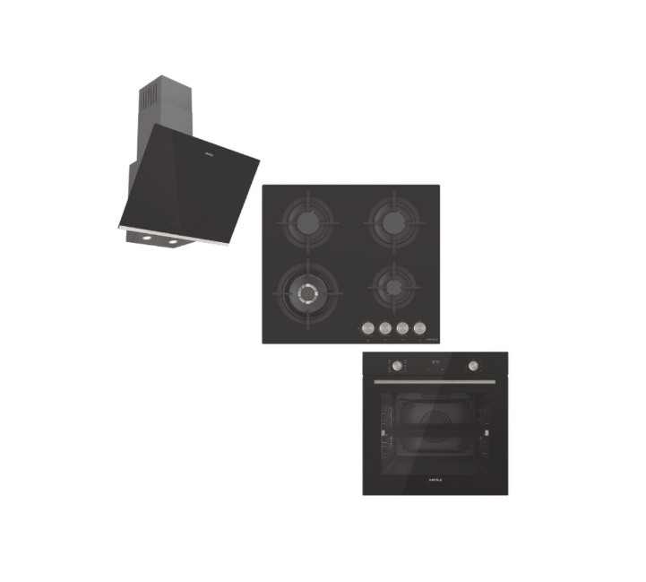 HÄFELE Ankastre Set 7 (ORION Fırın, ORION Ocak, ORION Davlumbaz Seti) Siyah