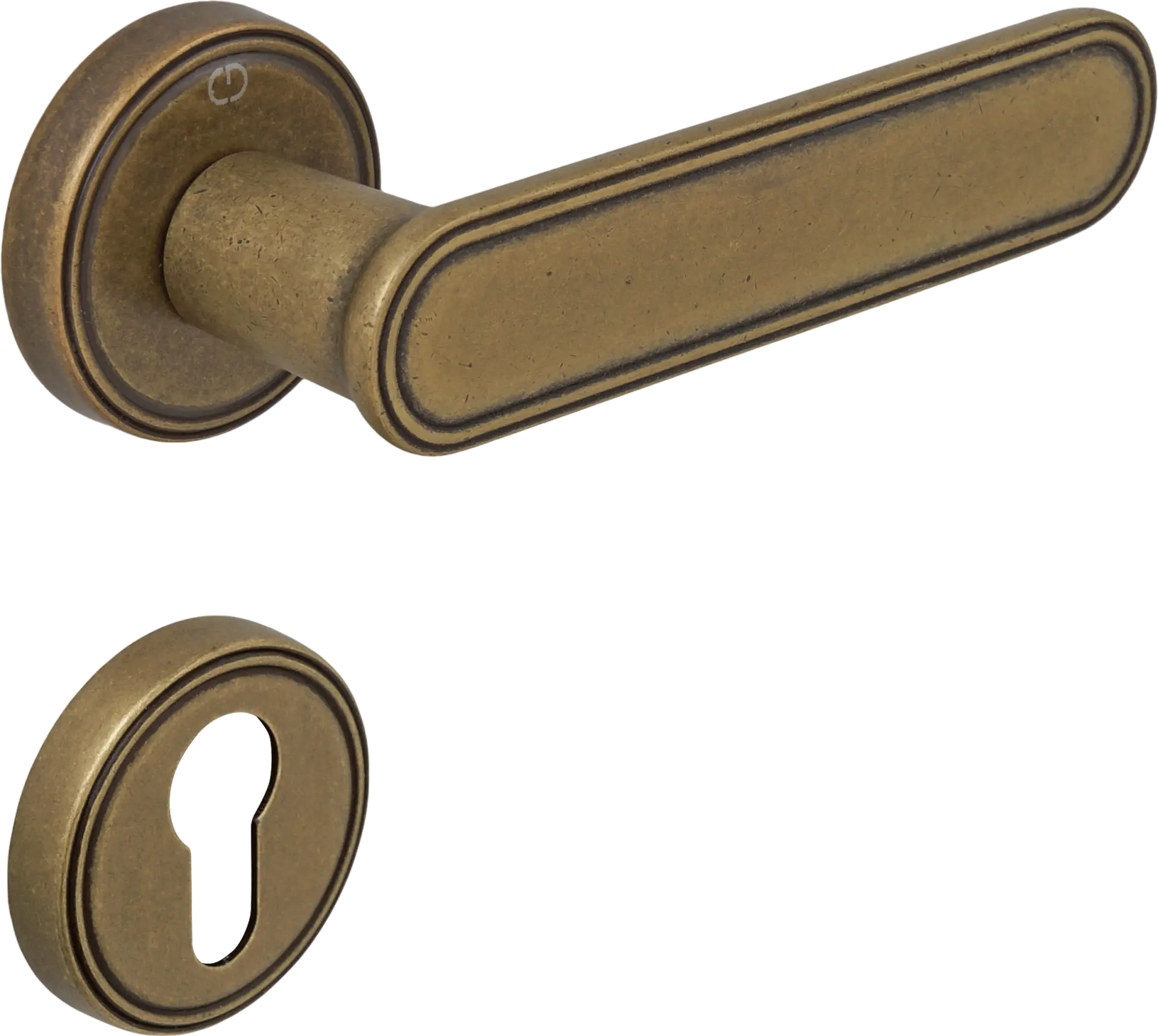 Çebi A579 Kaf Kapı Kolu MP10 (Antik Pirinç) - Yale