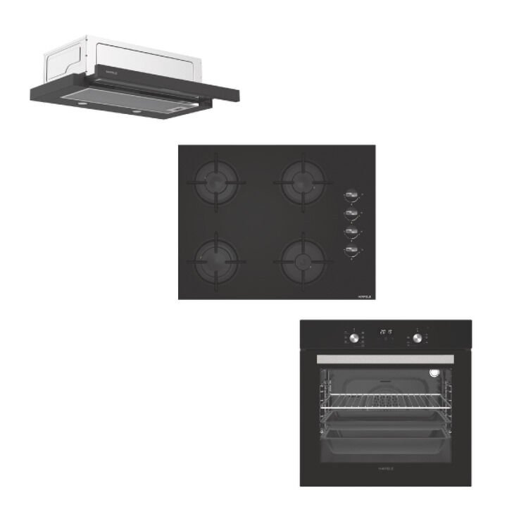 Ankastre Set, SET 4 Fırın Ocak Davlumbaz Seti