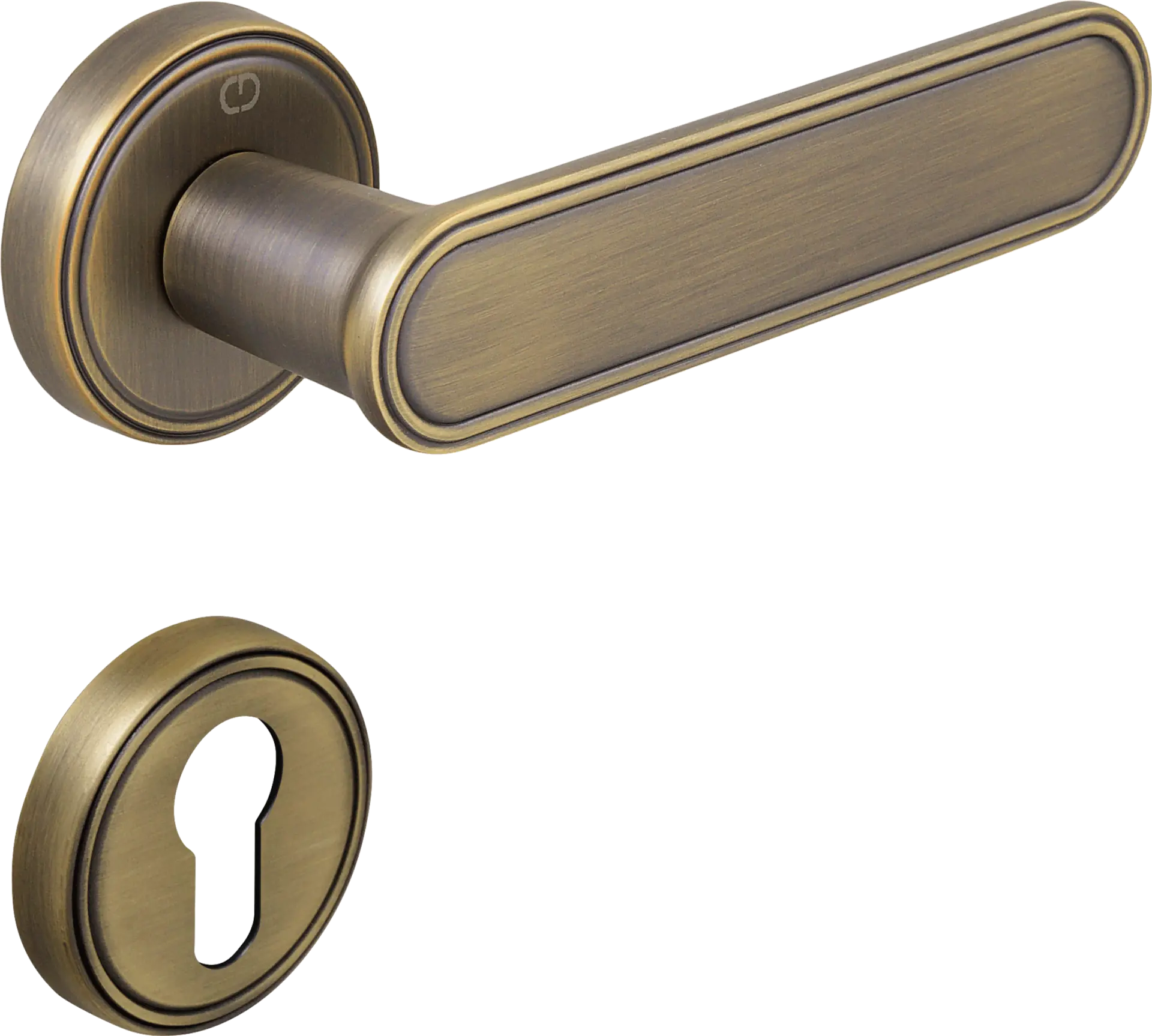 Çebi A579 Kaf Kapı Kolu MP30 (Fırçalanmış Antik Pirinç) - Yale