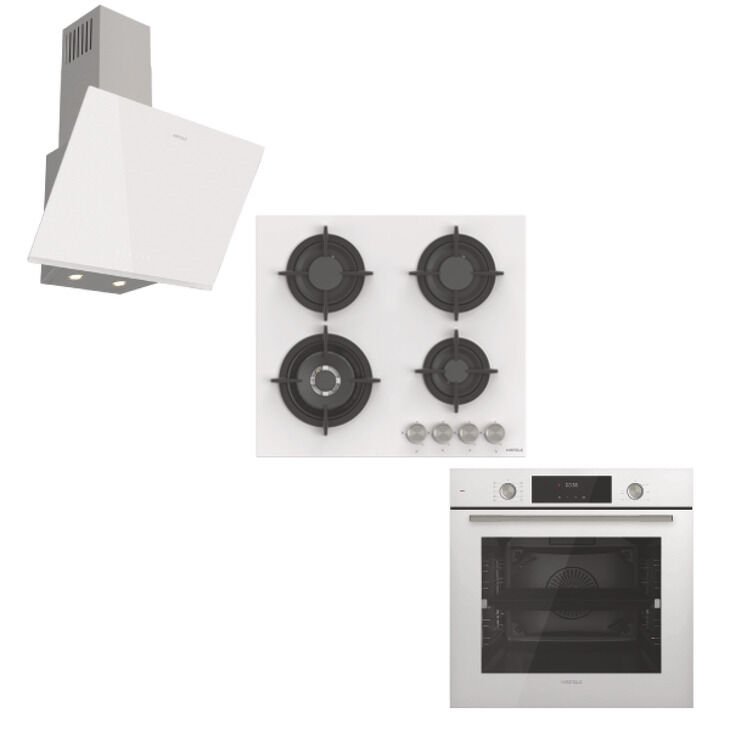 HÄFELE Ankastre Set 9 (ORION Fırın, ORION Ocak, ORION Davlumbaz Seti) Beyaz